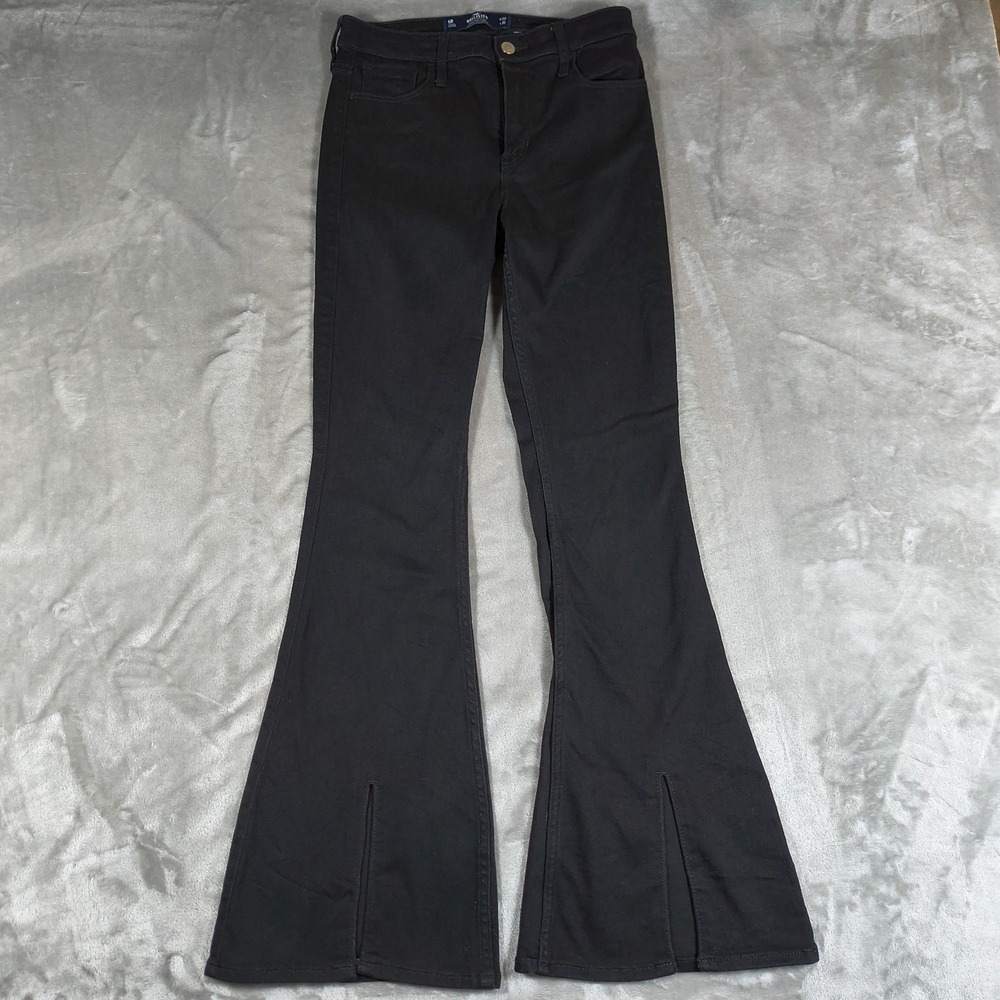 Hollister Jeans Women's 27x30 5R High Rise Flare Soft Stretch Slit Hem Hippie
